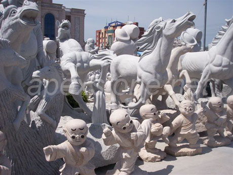 Granite Horse Statues